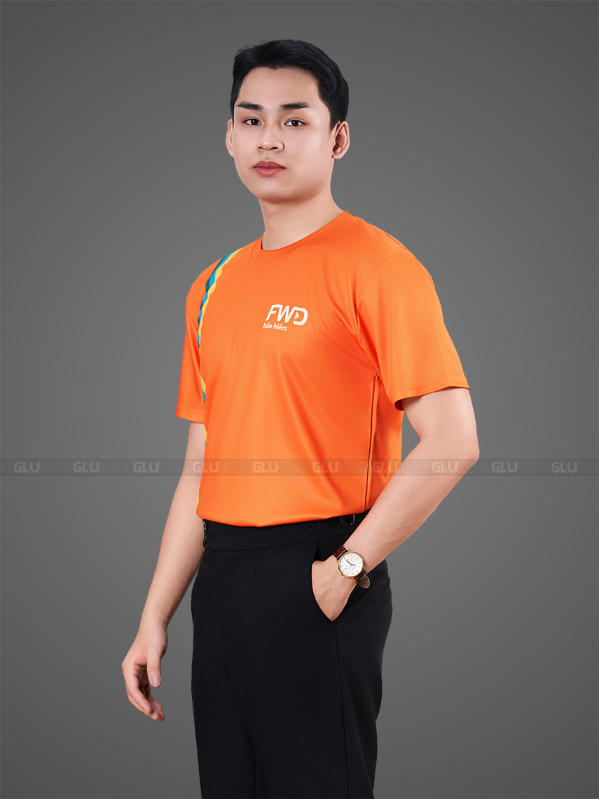 mẫu áo thun công ty màu cam dáng cổ tròn (7)